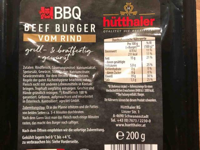 BBQ Beef Burger vom Rind von Baehh | Hochgeladen von: Baehh