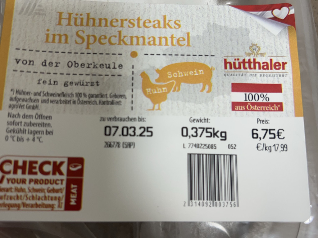 Hühnersteaks im Speckmantel by NovaGalax | Hochgeladen von: NovaGalax