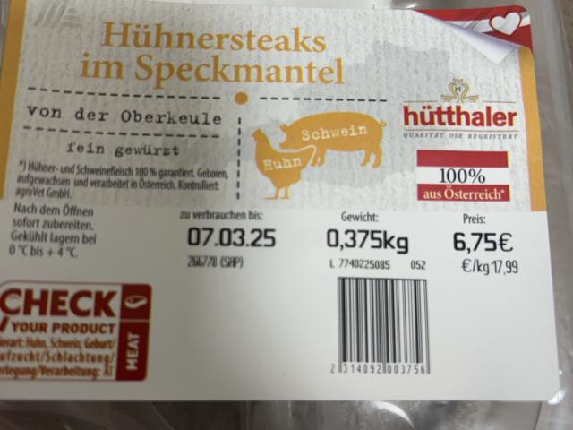 Hühnersteaks im Speckmantel by NovaGalax | Uploaded by: NovaGalax