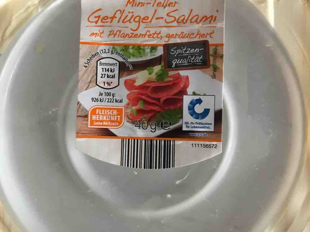 Mini-Teller Geflügel-Salami, mit Pflanzenfett, geräuchert von Lu | Hochgeladen von: LutzR