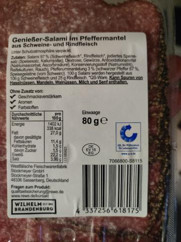 Genießer Salami im Pfeffermantel von jessicaterrorzic742 | Hochgeladen von: jessicaterrorzic742