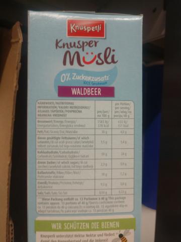 knusper müsli 0% zucker waldbeere by Caramelka | Uploaded by: Caramelka