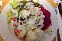 Gemischter Salat, mit Dressing | Hochgeladen von: xmellixx
