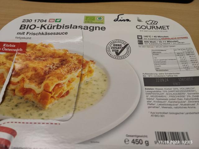 BIO-Kürbislasagne, mit Frischkäsesauce von zenz | Hochgeladen von: zenz