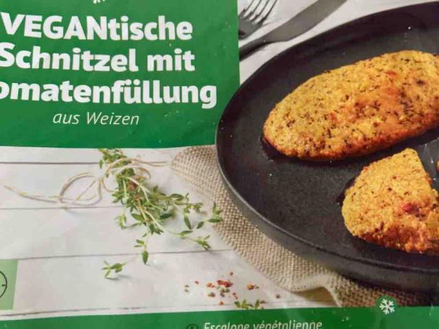 VEGANtische Schnitzel mit Tomatenfüllung, aus Weizen von Krake | Hochgeladen von: Krake