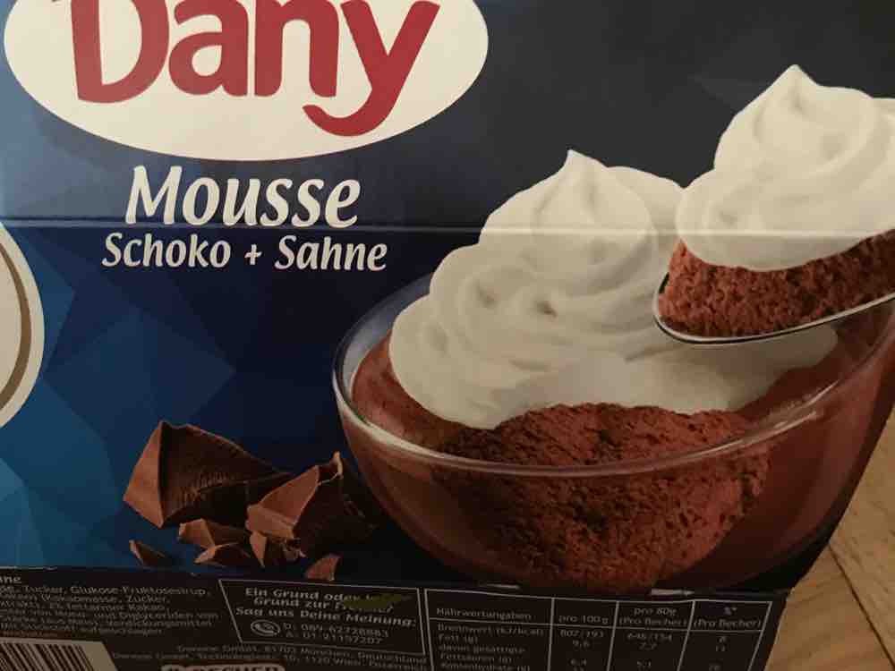 Danone, Dany Sahne, Mousse Schoko Kalorien - Pudding - Fddb