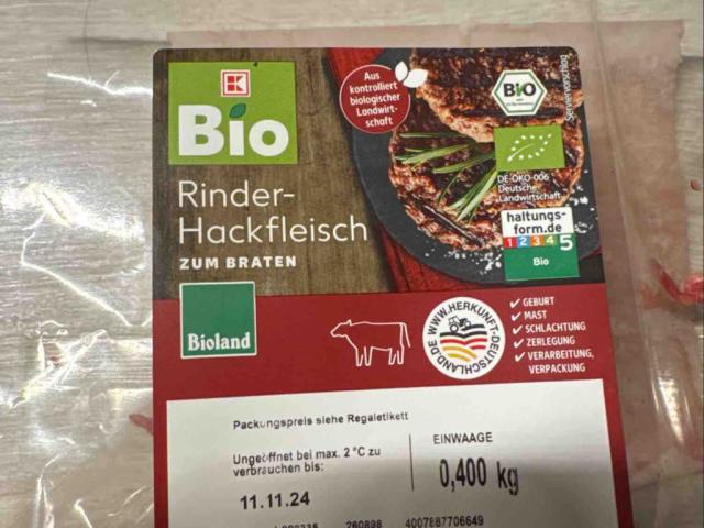 Bio Rinderhackfleisch zum Braten von Atze | Hochgeladen von: Atze