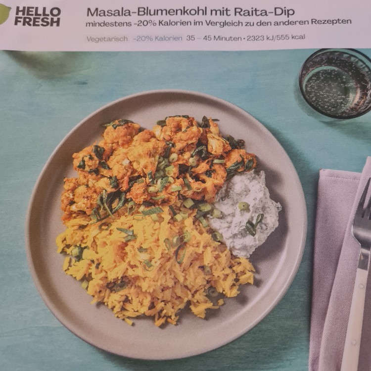 Masala-Blumenkohl mit Raita-Dip von michaelaoebel | Hochgeladen von: michaelaoebel