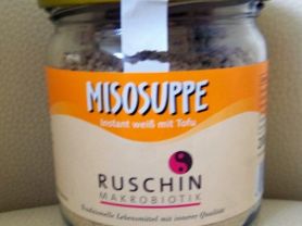 Misosuppe, Instant weiß mit Tofu, Ruschin Makrobiotik, Insta | Hochgeladen von: wicca