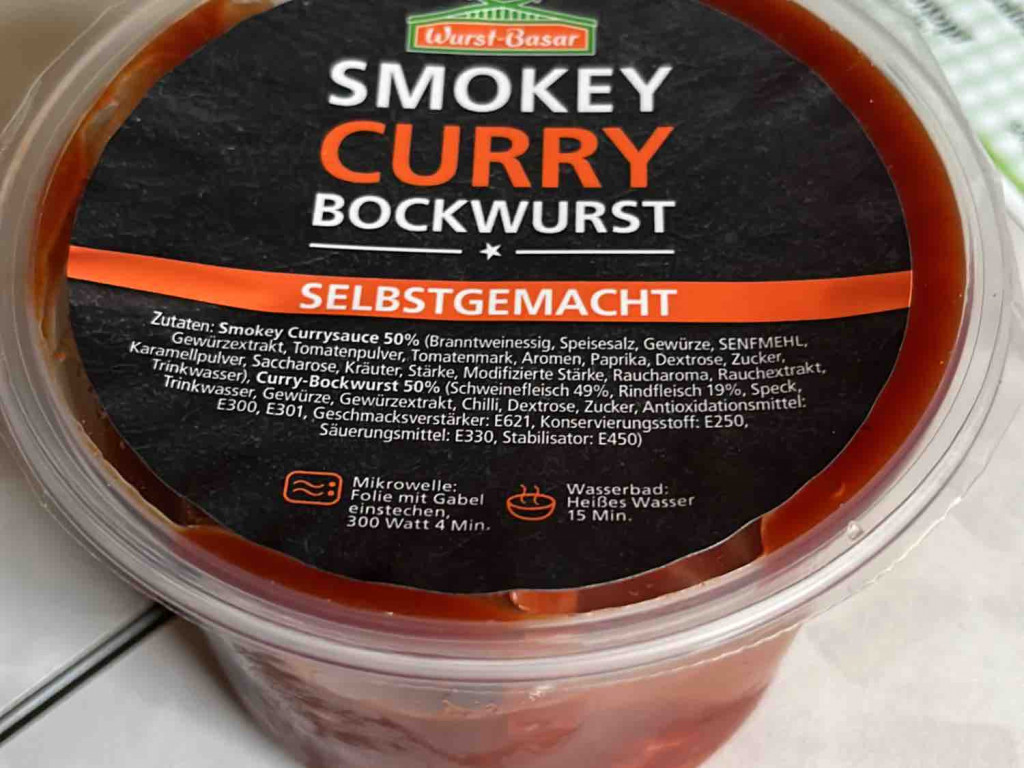 Smokey Curry Bockwurst 400gr, für Mikrowelle/Wasserbad von Haddo | Hochgeladen von: Haddock