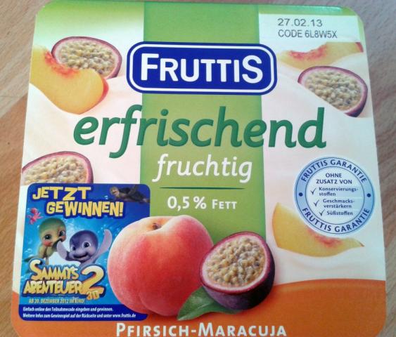 Fruttis Fruchtjoghurt 0,2% Fett, Pfirsich Maracuja | Hochgeladen von: greif