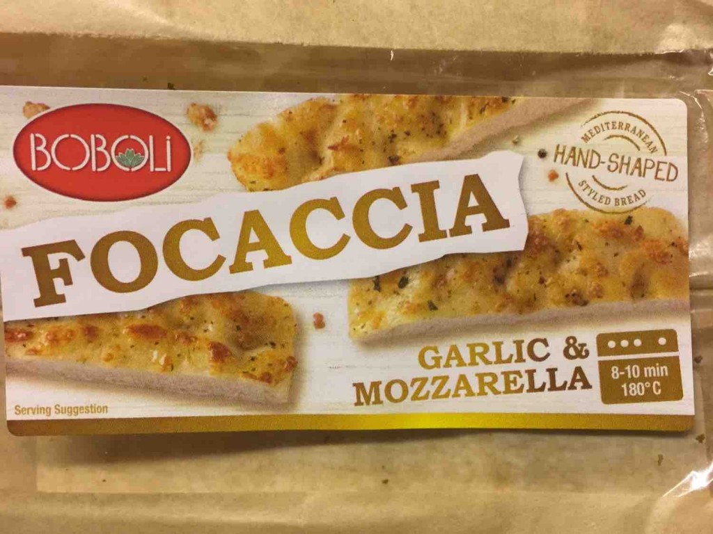 Focaccia Garlic &  Mozzarella, Weizenbrot mit Knoblauch und  | Hochgeladen von: GunariousG