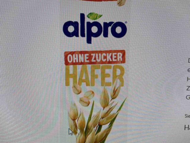 Alpro Haferdrink ohne Zucker von Luisa249 | Hochgeladen von: Luisa249