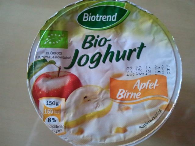 Biotrend Bio Joghurt, Apfel-Birne | Hochgeladen von: huhn2