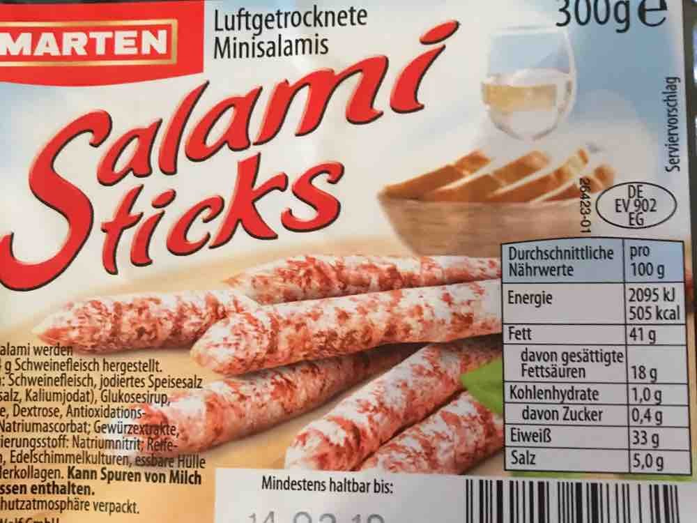 Salami Sticks, luftgetrocknete Minisalami Schweinefleisch von th | Hochgeladen von: thomashache