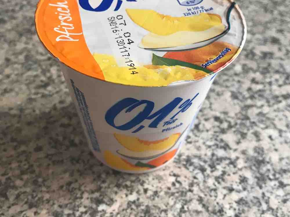 Aldi joghurt pfirsich, 0.1 % fett von KBV | Hochgeladen von: KBV