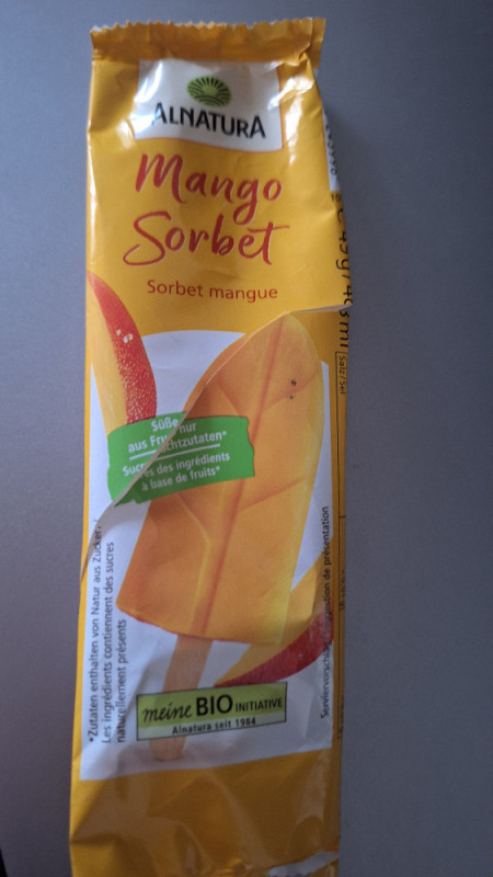 Mango-Sorbet am Stiel, vegan by EnKay | Hochgeladen von: EnKay