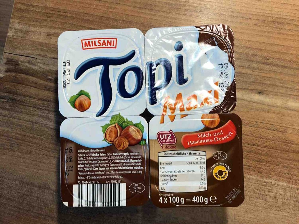 Topi Maxi, Aldi Milch- Haselnuss Pudding von binejesse326 | Hochgeladen von: binejesse326