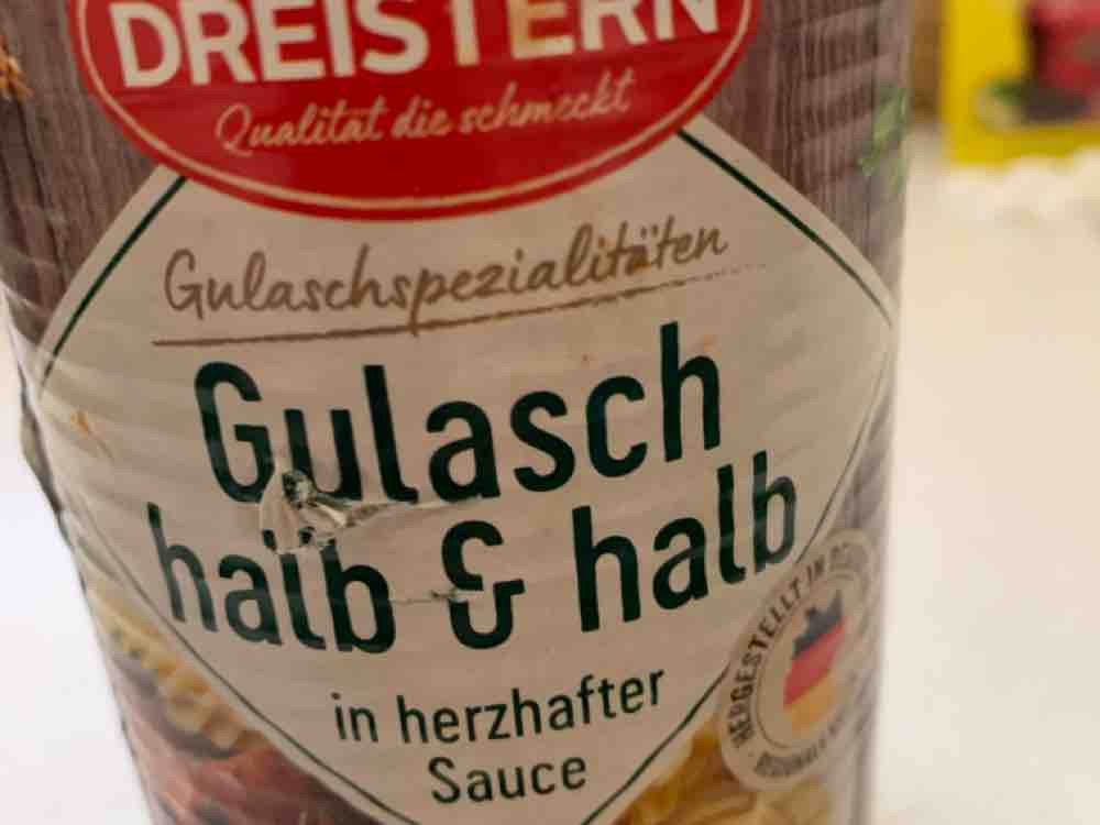 Gulasch (Dreistern) halb&halb, mit herzhafter Sauce von Rck | Hochgeladen von: Rck