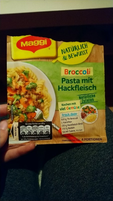 Brokkoli Pasta mit Hackfleisch, TROCKENPRODUKT von Dey | Hochgeladen von: Dey