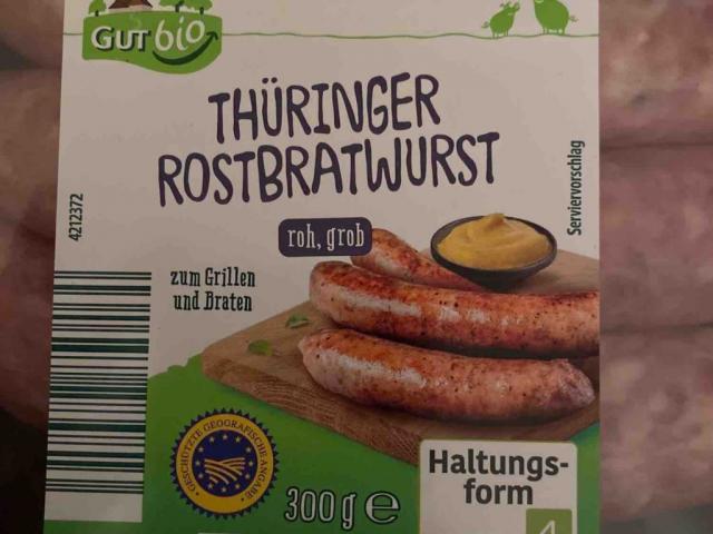 GutBio Thüringer Rostbratwurst, roh, grob von 12084275861268 | Hochgeladen von: 12084275861268