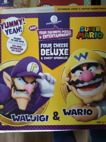 Waluigi & Wario Pizza (Tiefkühlpizza), Four Cheese Deluxe vo | Hochgeladen von: MagtheSag