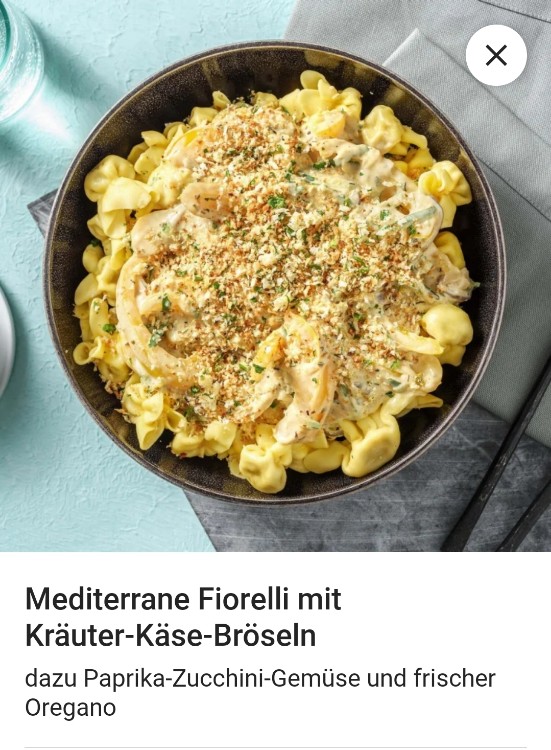 hello fresh mediterrane Fiorelli mit Kräuter Käse Bröseln von va | Hochgeladen von: vaitsa