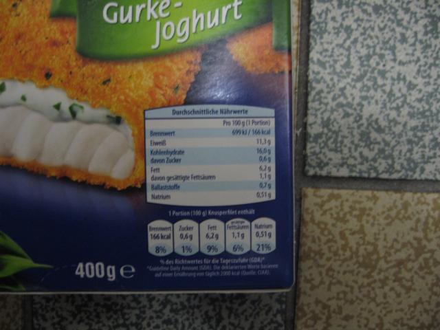 Eskimo Knusperfilets, Gurke-Joghurt | Hochgeladen von: take7