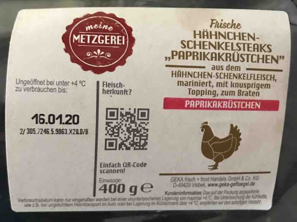 Hähnchen-Schenkelsteaks, Paprikakrüstchen von florianborrmann104 | Hochgeladen von: florianborrmann104