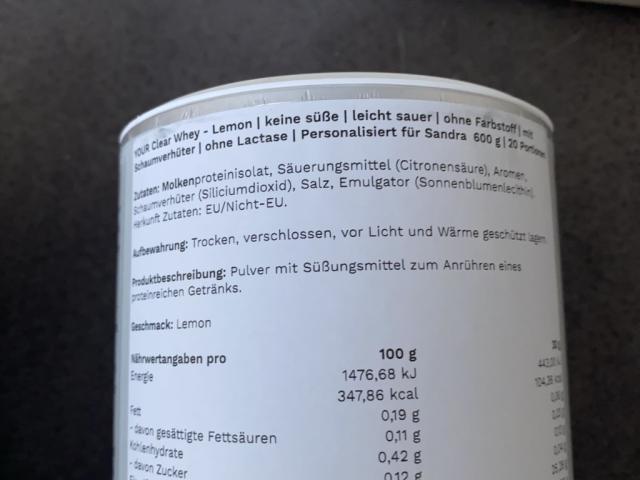 Formulize Clear Whey Lemon von Freya17 | Hochgeladen von: Freya17