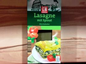 Lasagne mit Spinat ROH (K-Classic), Spinat | Hochgeladen von: cucuyo111