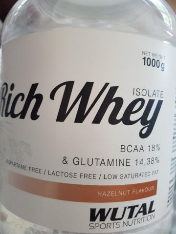 Rich Whey isolate Hazelnut, Wasser von babyiboo | Hochgeladen von: babyiboo