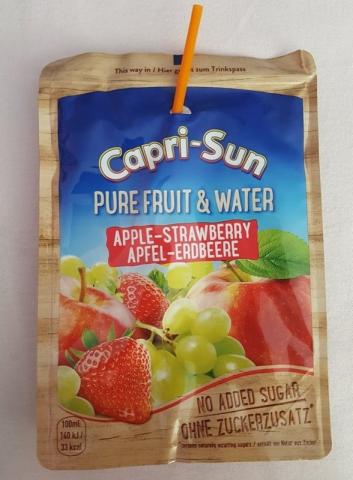 Capri-Sun Pure Fruit & Water, Apfel-Erdbeere | Hochgeladen von: Musicgirl98
