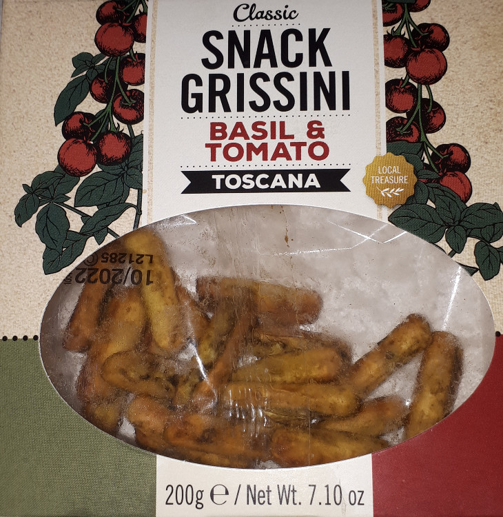 Snack Grissini, Basil&Tomato, Toscana, Basil and 68Tomato vo | Hochgeladen von: Enomis62