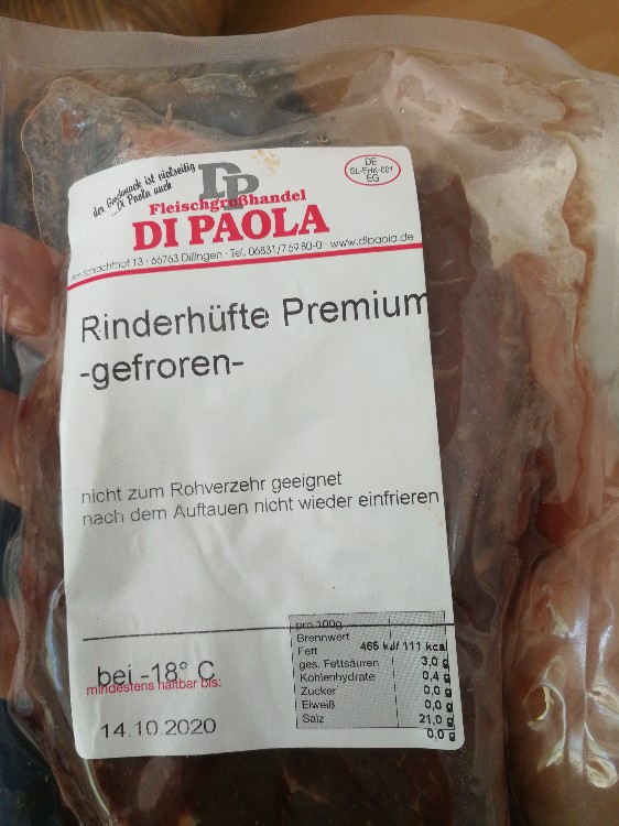 Rinderhüfte Premium gefroren von Stephan Habmann | Hochgeladen von: Stephan Habmann