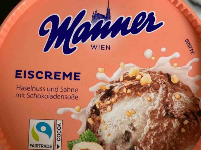 Manner Eiscreme, Haselnuss und Sahne mit Schokoladensoße von pet | Hochgeladen von: petwe84
