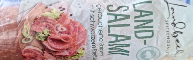 Landsalami, geräucherte Salami mit schwarzem Pfeffer von Elektri | Hochgeladen von: Elektrifix1803