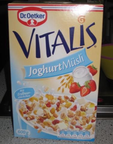 Vitalis Joghurt Müsli, mit Erdbeerstückchen | Hochgeladen von: kusl