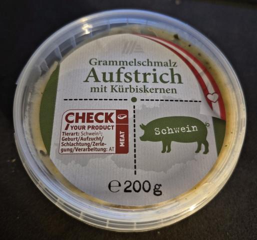 Grammelschmalz Aufstrich, mit Kürbiskernen  | Hochgeladen von: Kautzinger