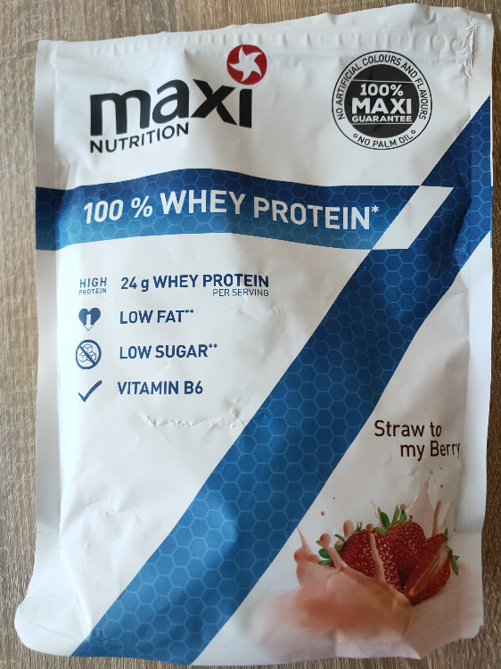 Maxi nutrition Whey Protein Strawberry, mit Milch (1,5% Fett) vo | Hochgeladen von: Steffi2711