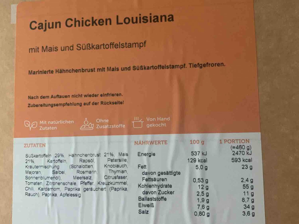 Cajun Chicken Louisiana, mit Mais und Süßkartoffelstampf von Gal | Hochgeladen von: Galina85