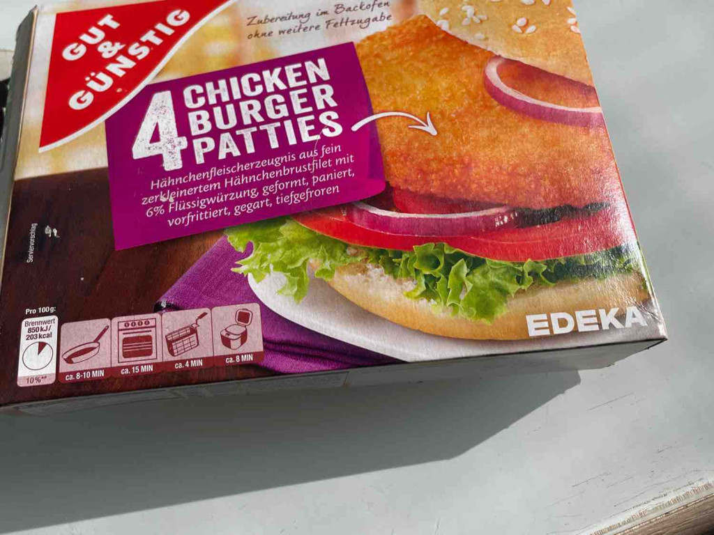 Gut & Günstig, 4 Chicken Burger Patties Kalorien Neue Produkte Fddb Gut & Günstig, 4 Chicken Burger Patties Kalorien Neue Produkte Fddb