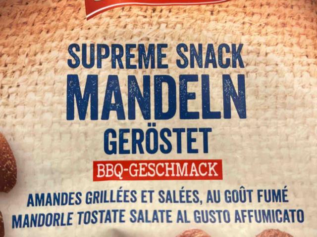 Supreme Snack Mandeln geröstet, BBQ- Geschmack von aendreas | Hochgeladen von: aendreas