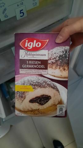 Iglo Riesengermknödel mit Powidl - Füllung, inklusive Mohn - Zuc | Hochgeladen von: jani2004