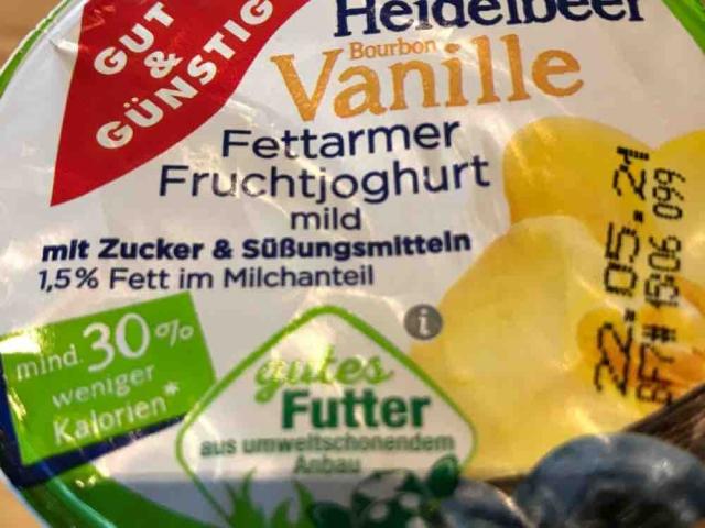 Fettarmer Fruchtjoghurt 1,5% Fett, Heidelbeere Bourbon Vanille v | Hochgeladen von: breiteneicher14