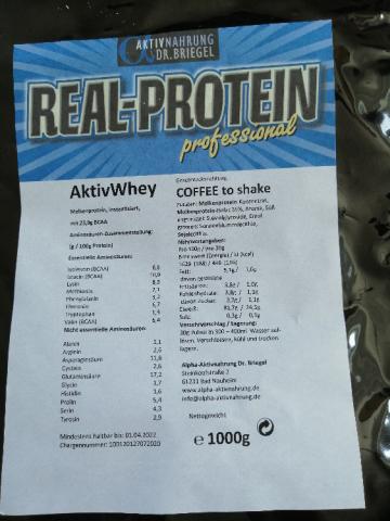Real-Protein professionell Aktivwhey Coffee to shake von tinesch | Hochgeladen von: tineschu