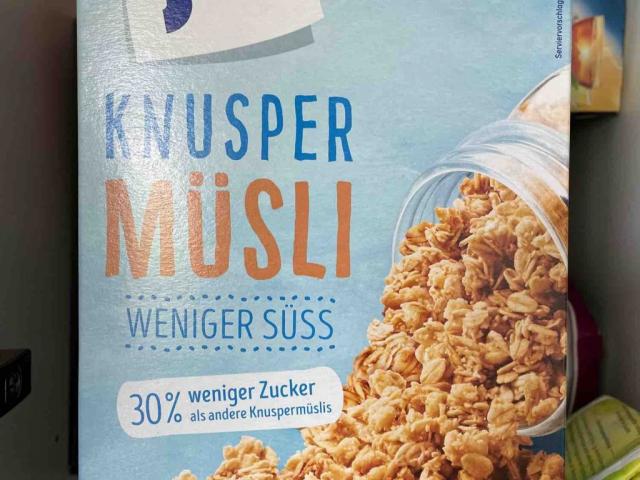 KNUSPERMÜSLI, weniger süss, 30% weniger Zucker by A173 | Hochgeladen von: A173