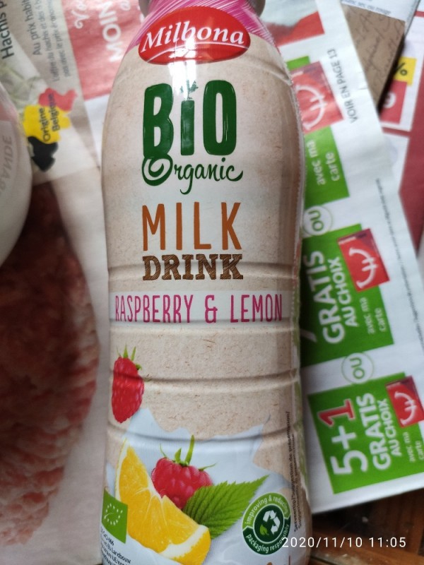 Bio Yogurt Drink, Raspberry & Lemon von Real Rat | Hochgeladen von: Real Rat