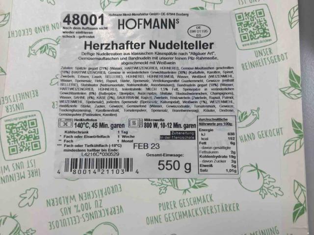 Herzhafter Nudelteller. (Hoffman Menü) von dewit92660 | Hochgeladen von: dewit92660