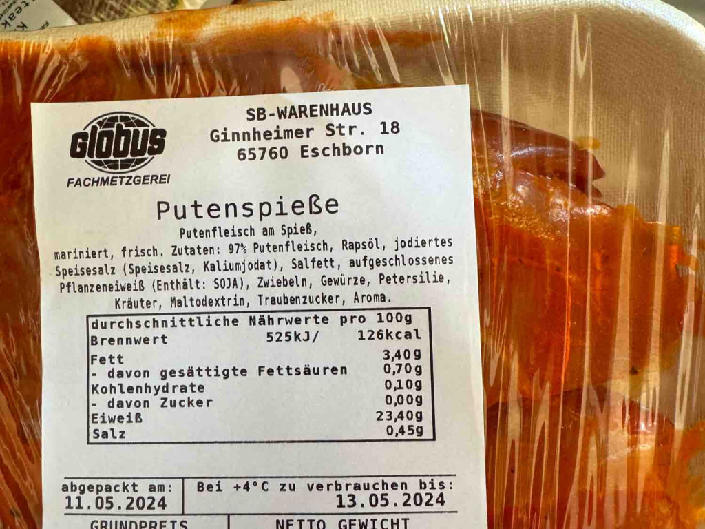 Globus Putenspieße Paprika von Niclas.... | Hochgeladen von: Niclas....